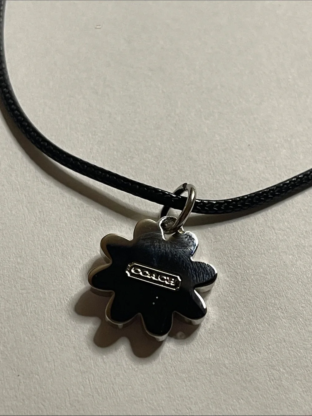 Coach Pink Daisy Pendant Necklace